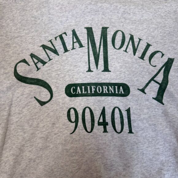 Abercrombie & Fitch Crewneck Sweatshirt Santa Monica Preppy Gray Size S - Picture 3 of 8